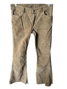 Men's RUN & FLY Corduroy Pants Waist 34 Brown